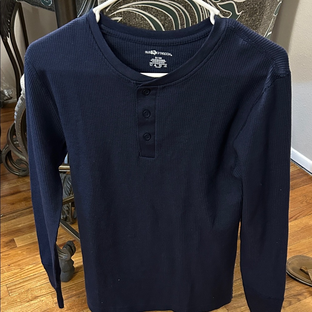 Fruit of the Loom Dark Blue Textured Shirt